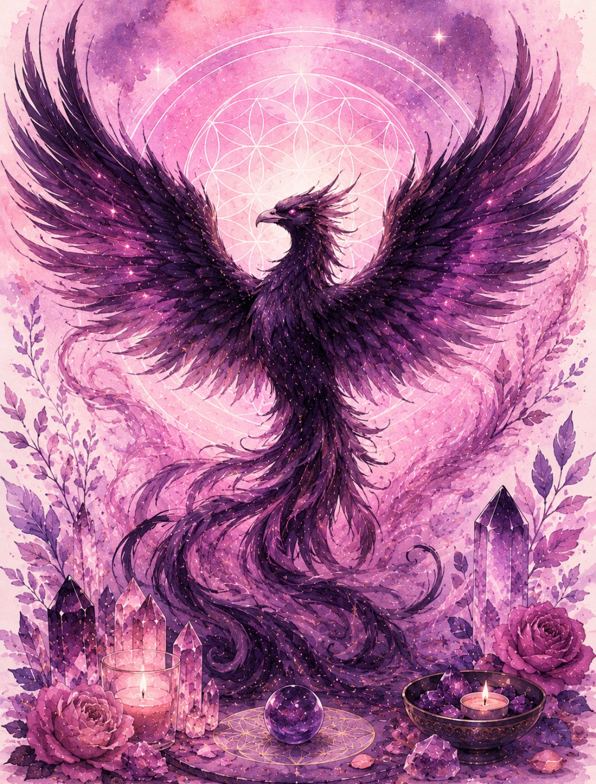 INITIATION SACRÉE : Phoenix de protection { APPRENTISSAGE + SOIN }