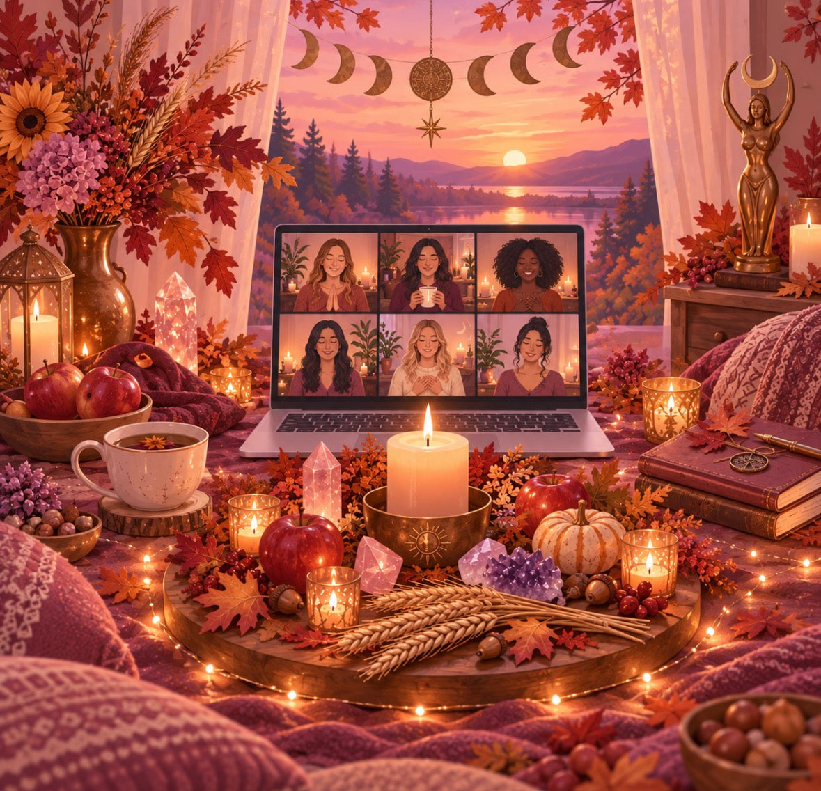 🍂✨ CERCLE DE MABON — ÉQUINOXE D’AUTOMNE ✨🍂 VISIO