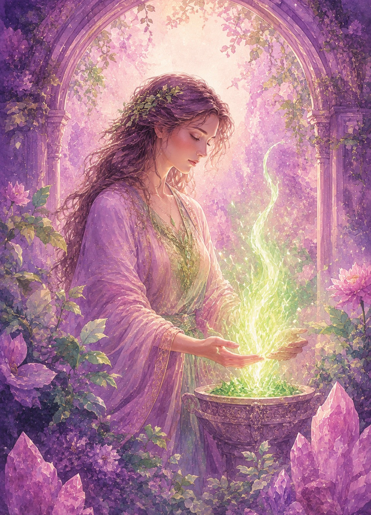 💚🔥 Soin énergétique de la Flamme Verte — Régénération, Renouveau & Harmonie du Cœur